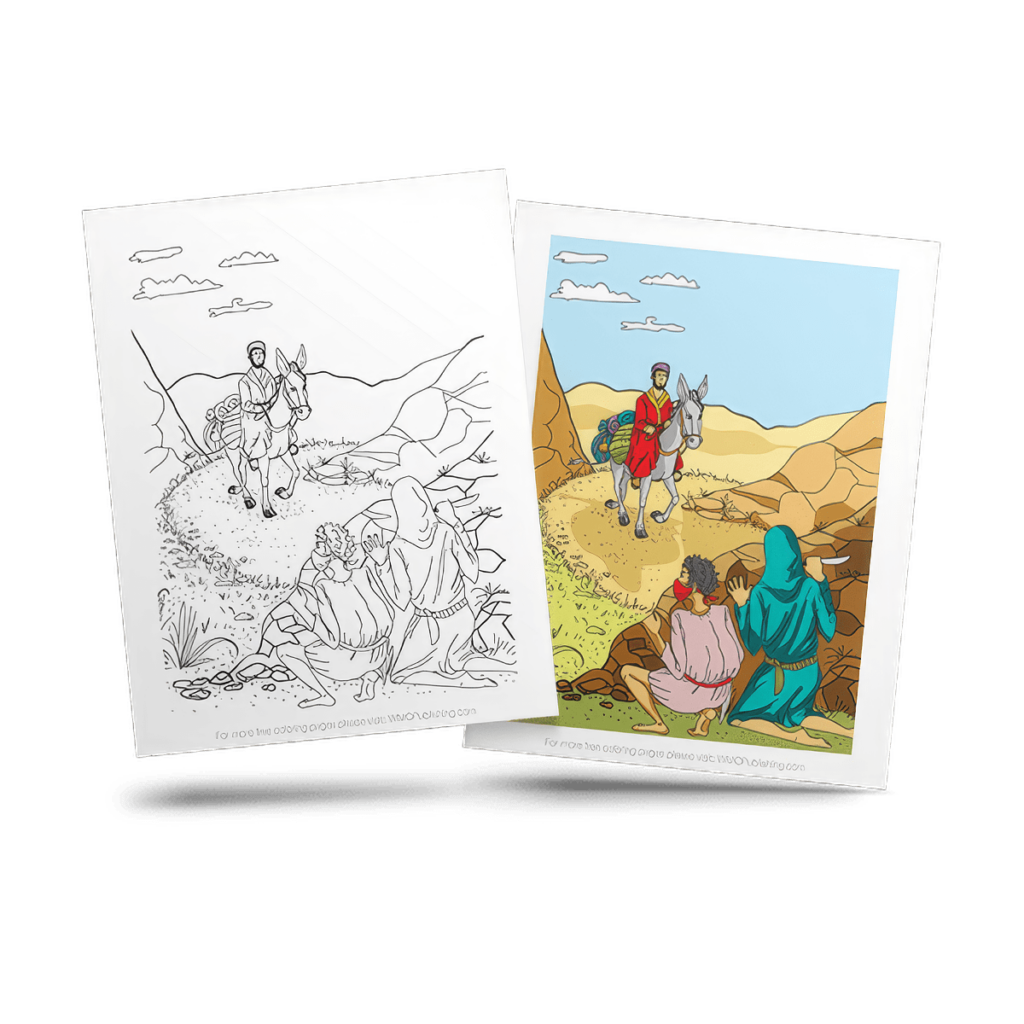 Free Bible Adult Coloring Page Sample 2