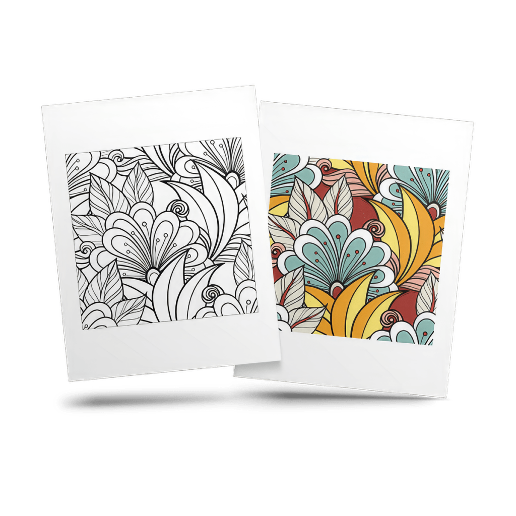 Free Flower Adult Coloring Page Sample 4