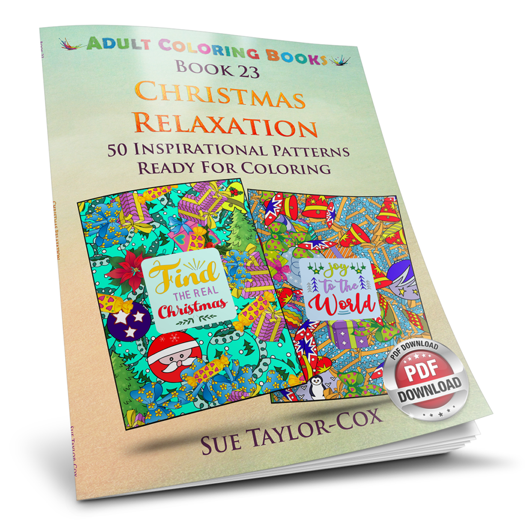 Christmas Relaxation - Adult Coloring Books - Book 23