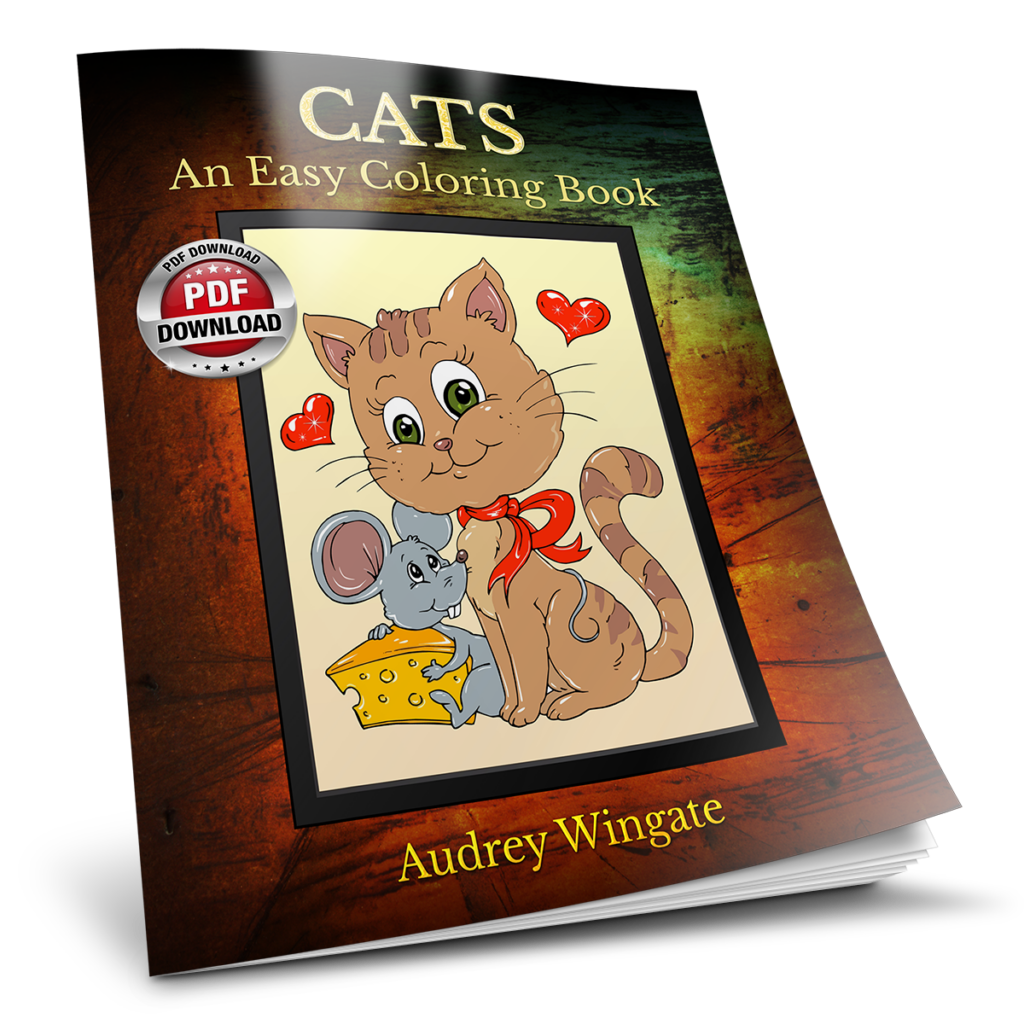 Cats - Simple Coloring Books for Seniors