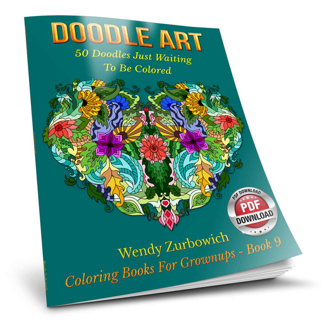 Doodle Art - Coloring Books for Grownups - Book 9