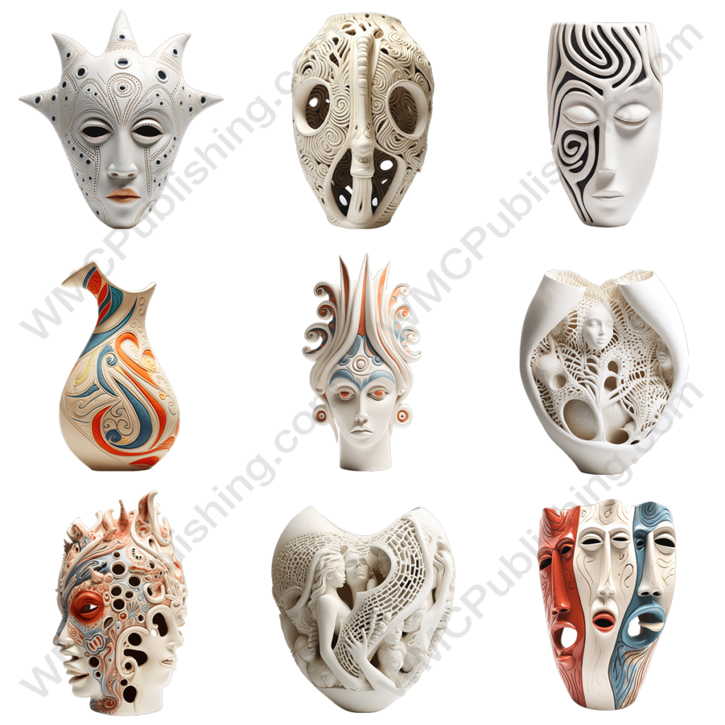 Bohemian Style Ceramic Contemporary Vases
