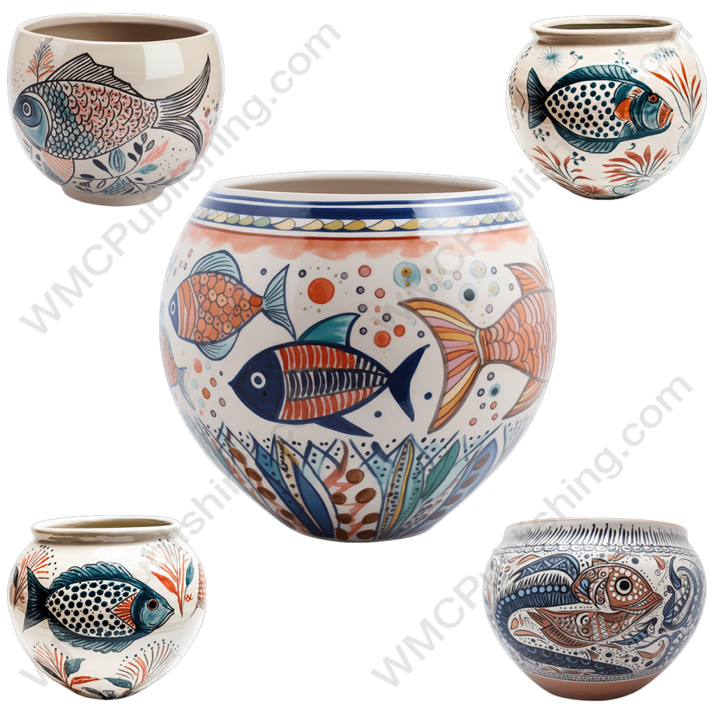 Bohemian Style Ceramic Fishbowls