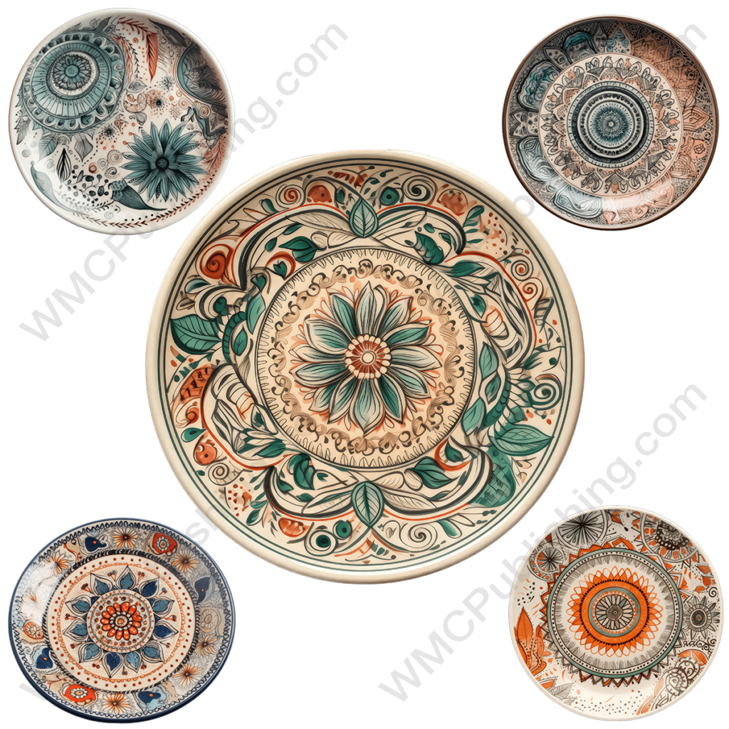 Bohemian Style Ceramic plates