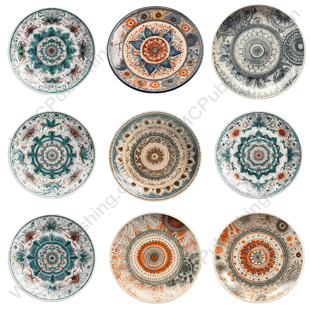 Bohemian Style Ceramic plates