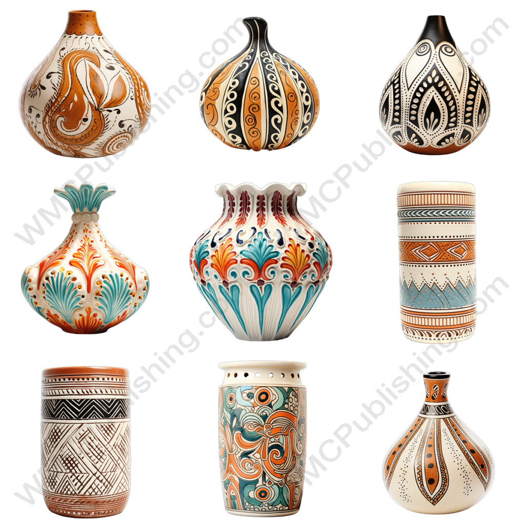 Bohemian Style Ceramic Vases