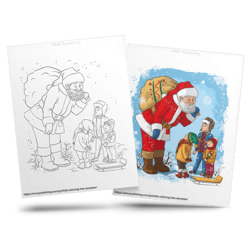 Free Christmas Kid's Coloring Page Sample 4