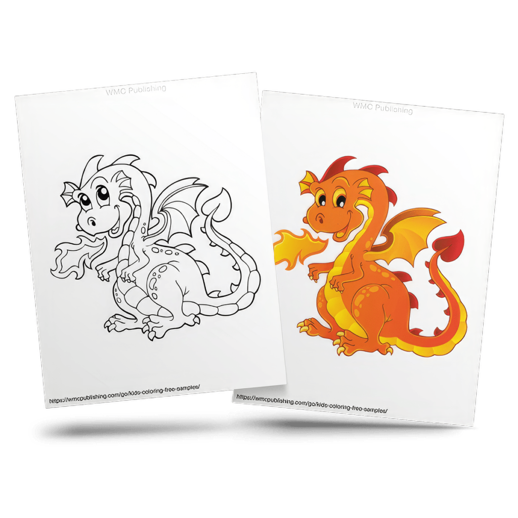 Free Dragonland Kid's Coloring Page Sample 2