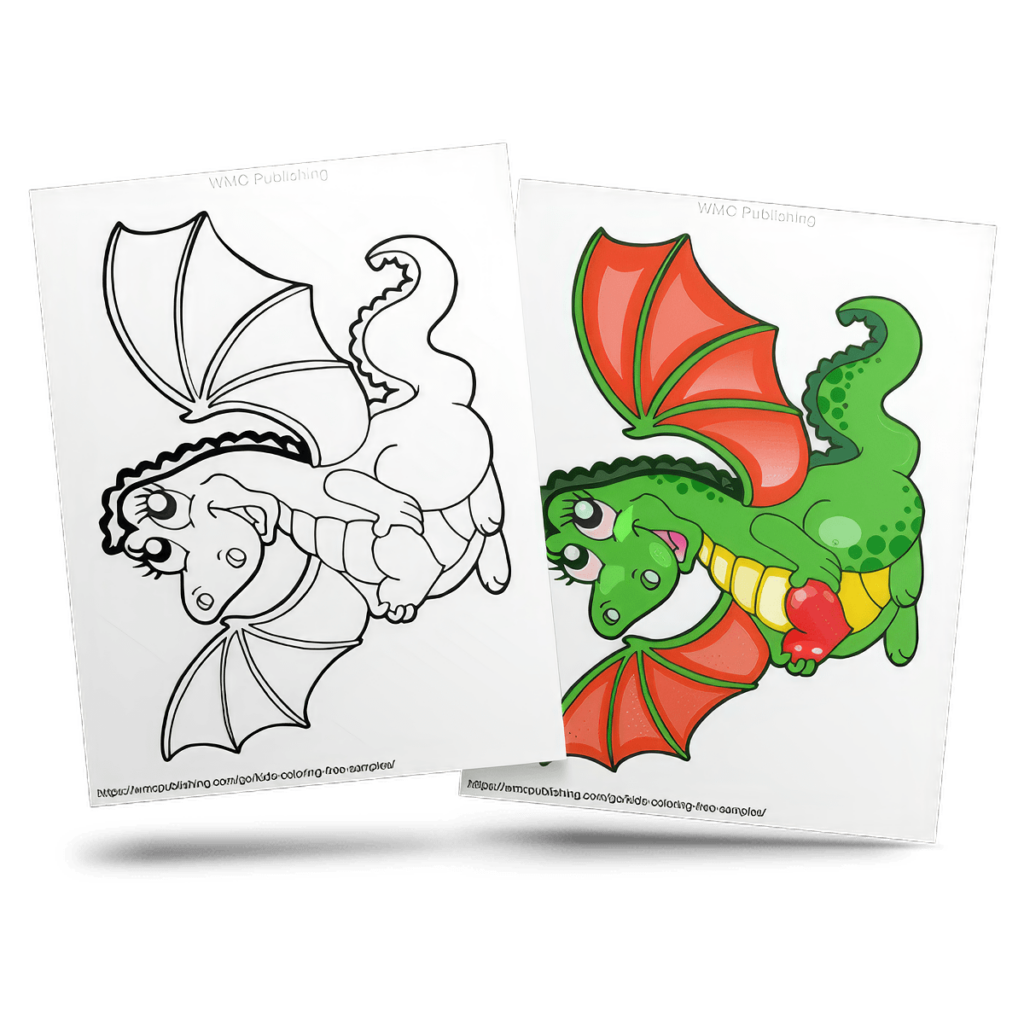 Free Dragonland Kid's Coloring Page Sample 6
