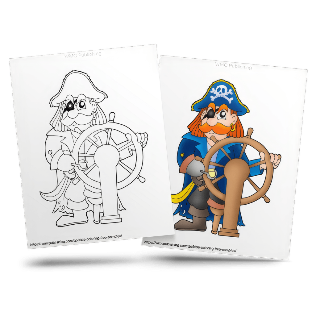Free Pirates Kid's Coloring Page Sample 2