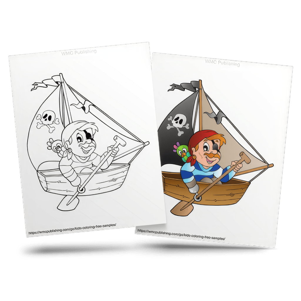 Free Pirates Kid's Coloring Page Sample 6