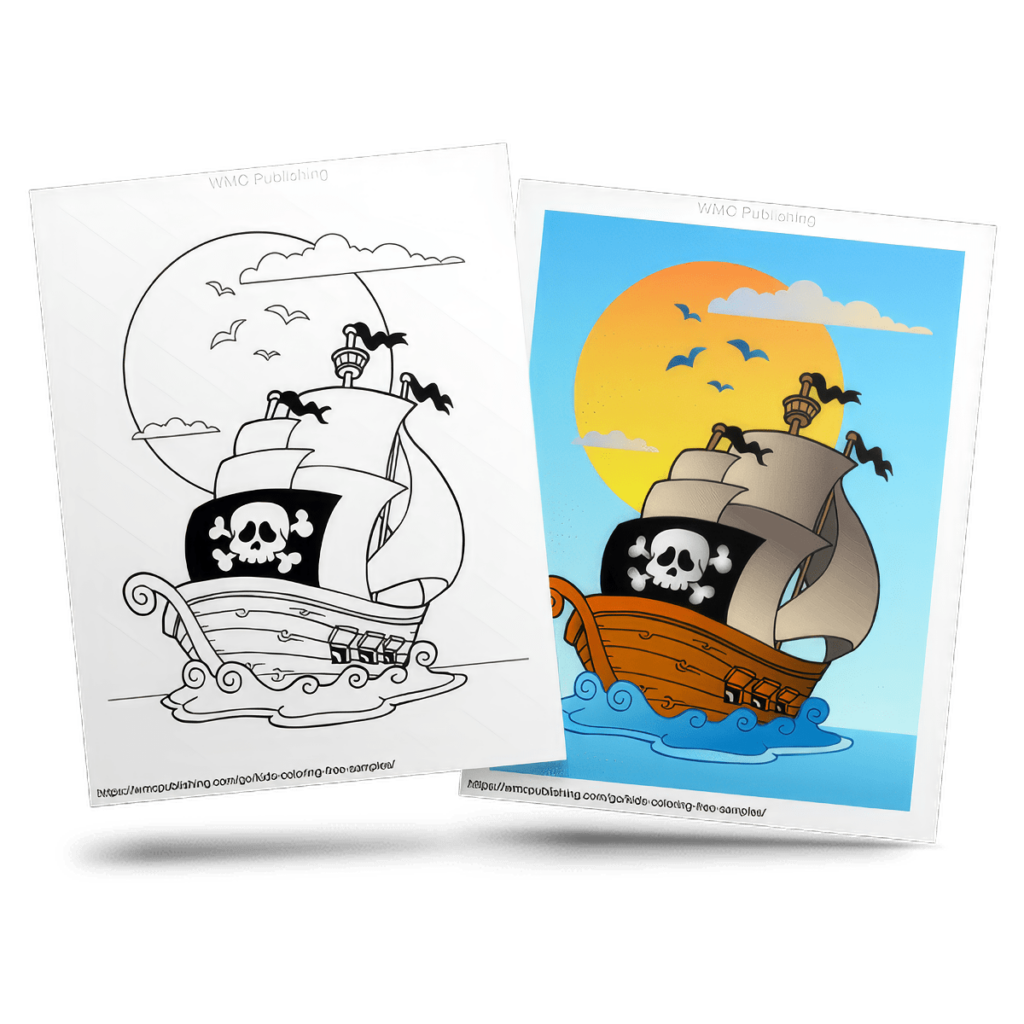 Free Pirates Kid's Coloring Page Sample 9
