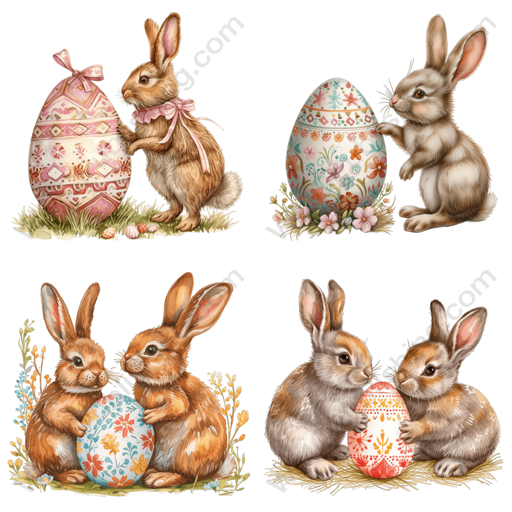 Easter Bunnies and Eggs