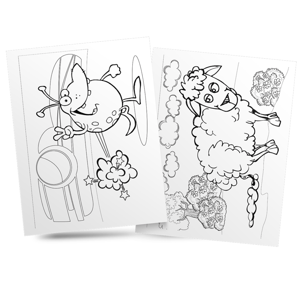Farting Critters Coloring Book