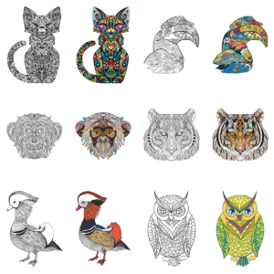 Free Animal Adult Coloring Pages