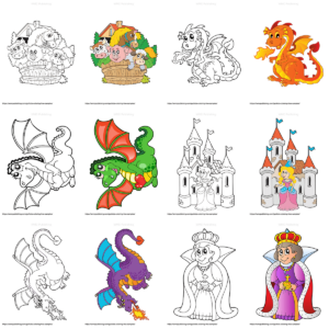 Free Dragonland Kid's Coloring Pages