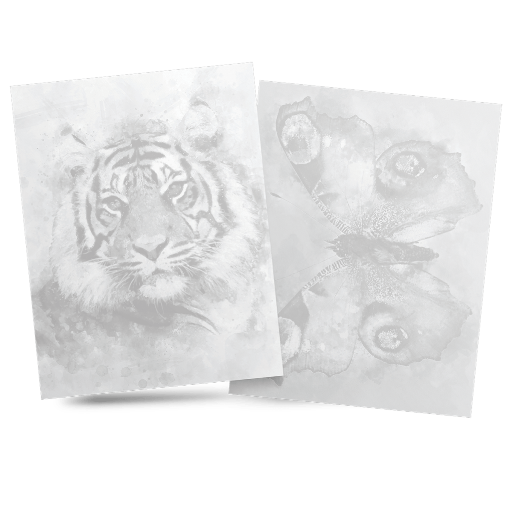 Grayscale Animals Coloring Book