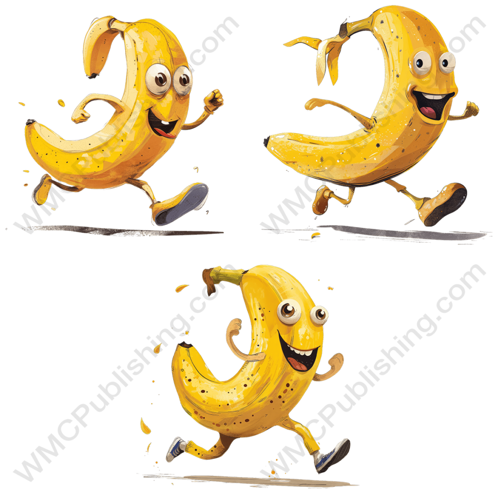 Running Fruit Clipart