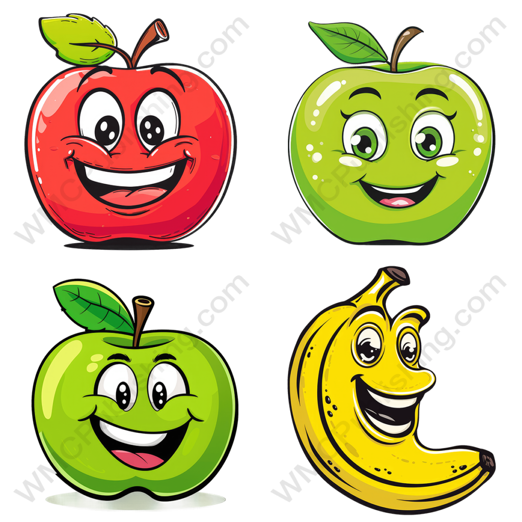 Smiling Fruit Clipart