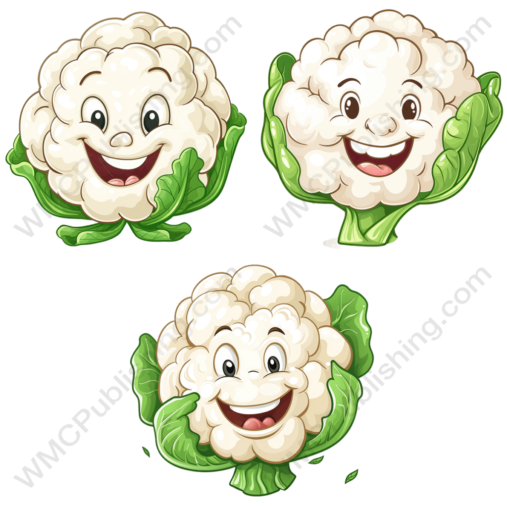 Smiling Vegetables Clipart