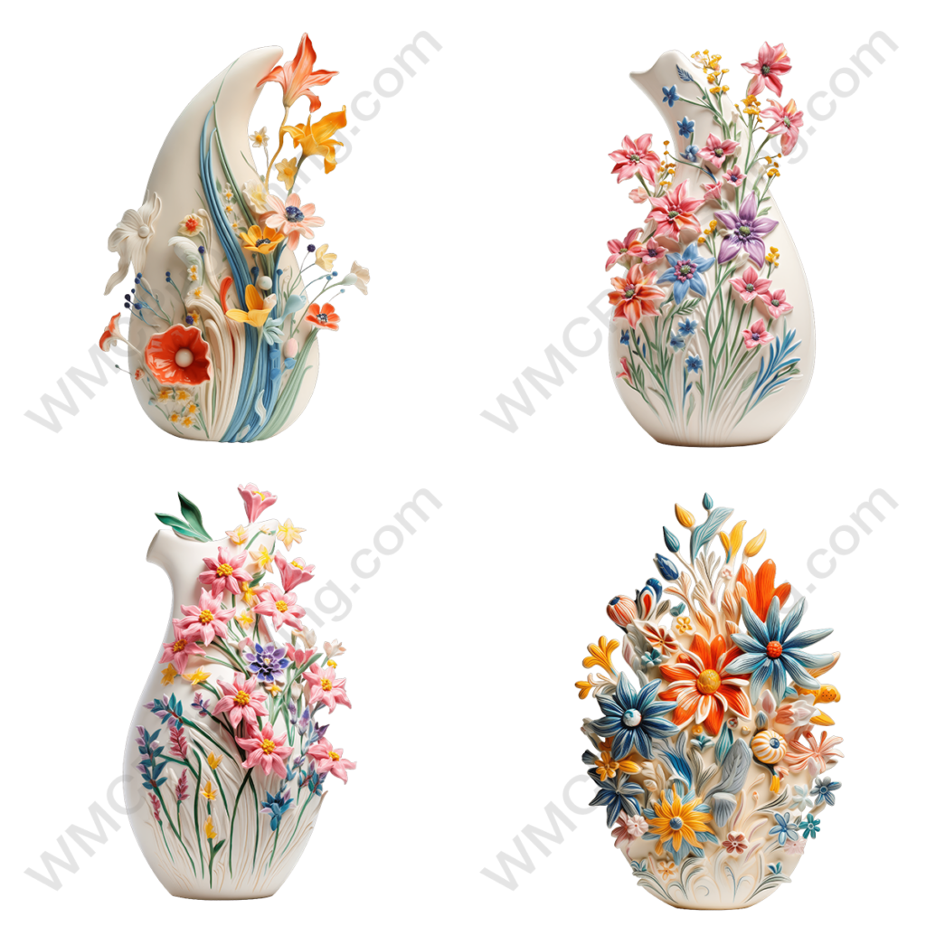 Vase of Wildflowers Set 1