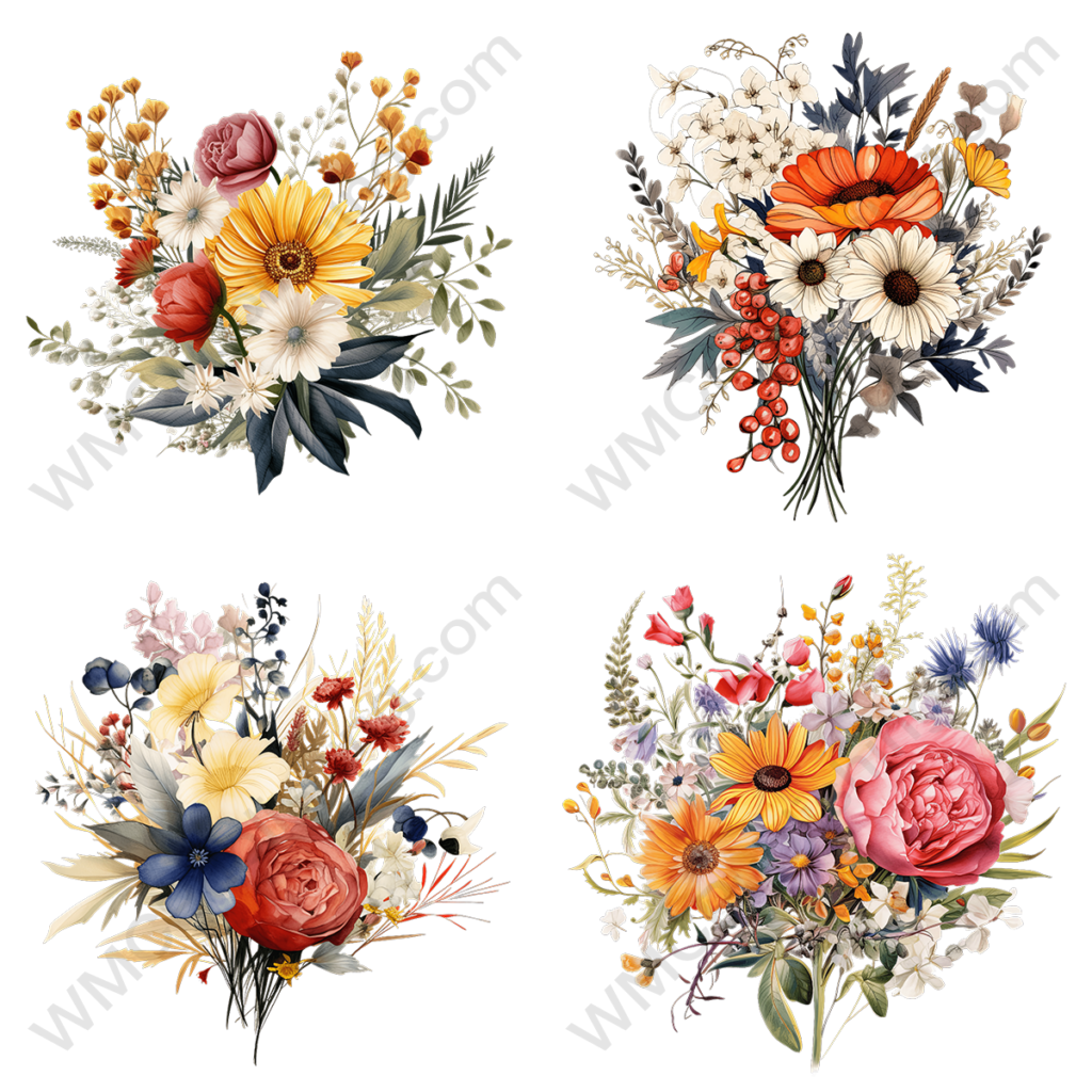 Wildflower Bouquet Set 1