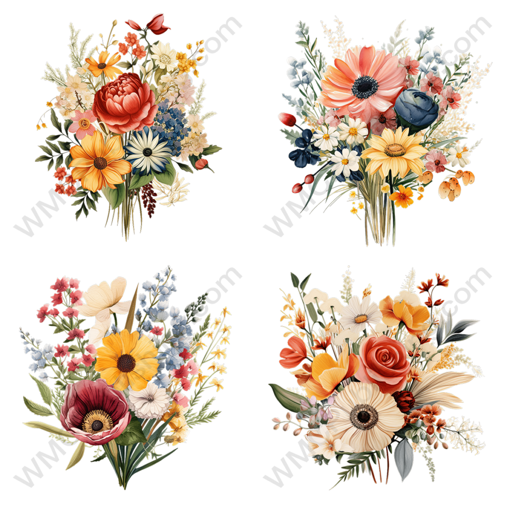 Wildflower Bouquet Set 1
