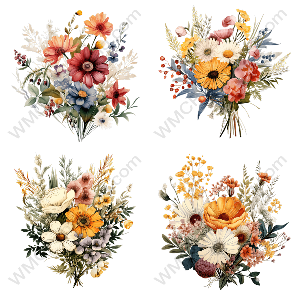 Wildflower Bouquet Set 2