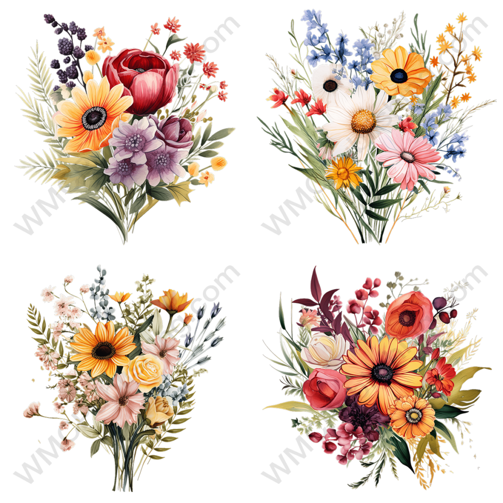 Wildflower Bouquet Set 3