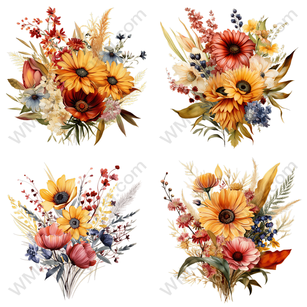 Wildflower Bouquet Set 3
