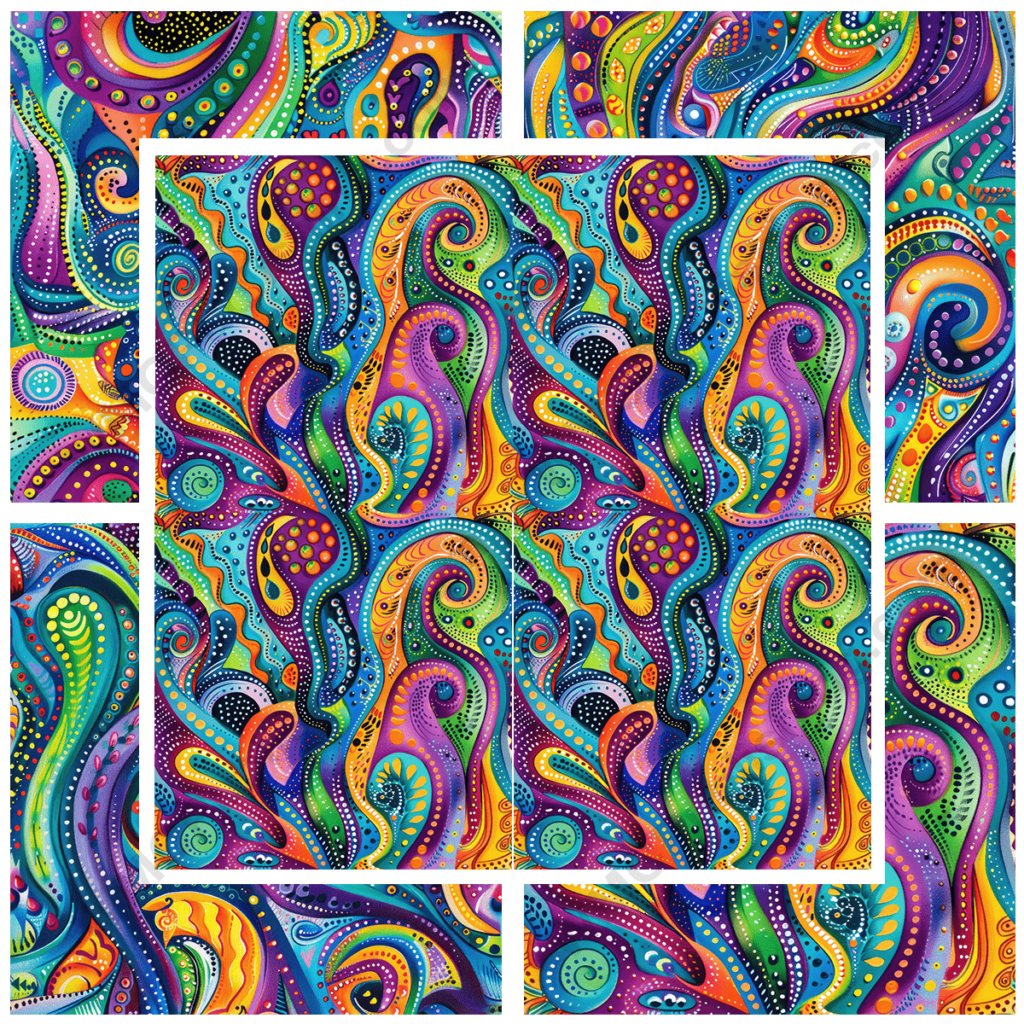 Seamless Abstract Doodle Pattern - Set 3