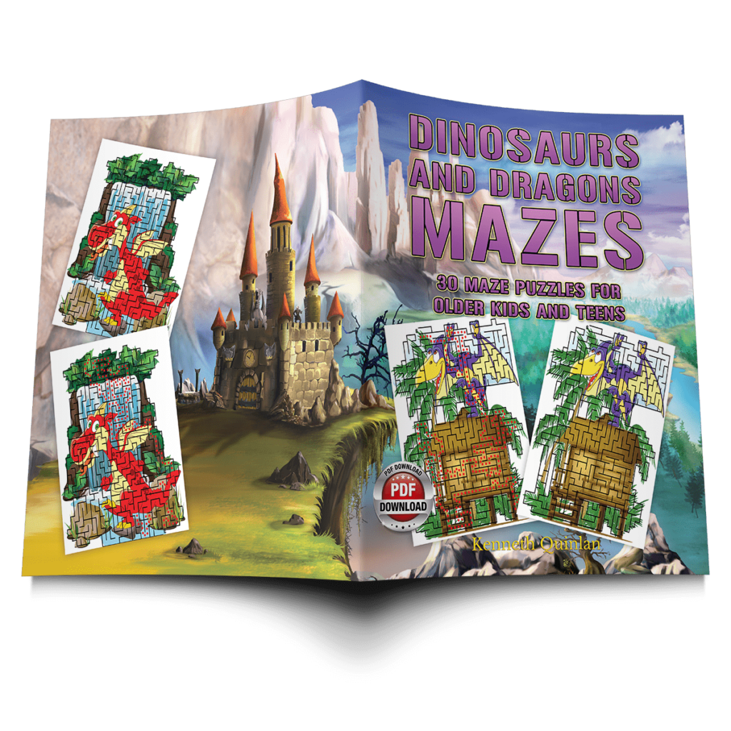 Dinosaurs and Dragon Mazes