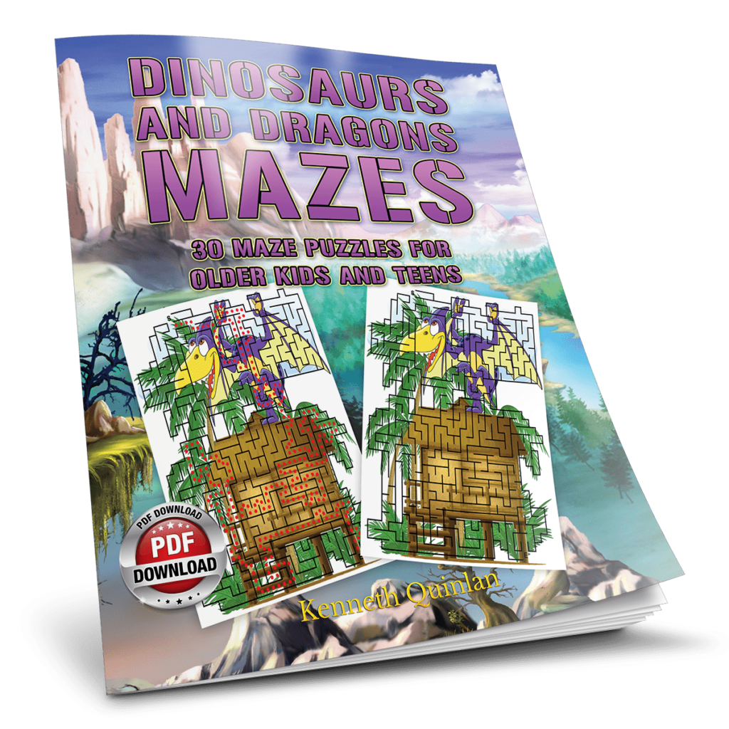Dinosaurs And Dragons Mazes