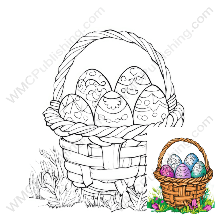 Easter Basket Coloring Page