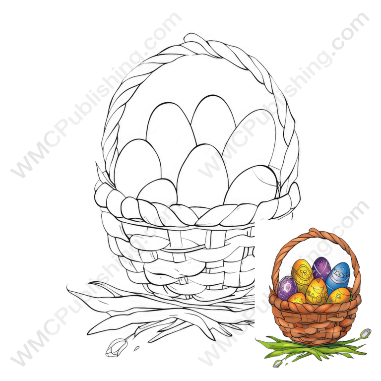Easter Basket Coloring Page
