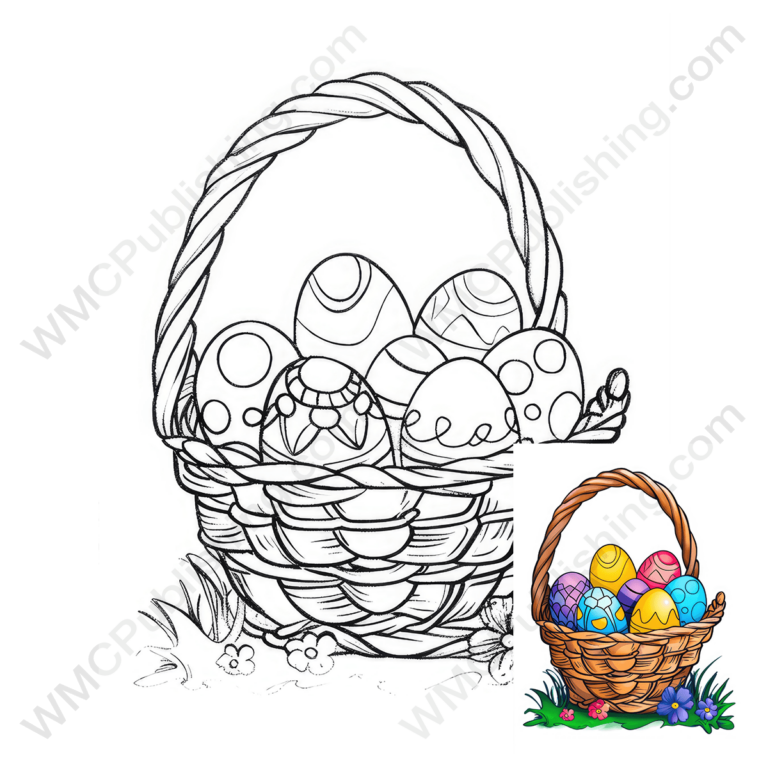 Easter Basket Coloring Page