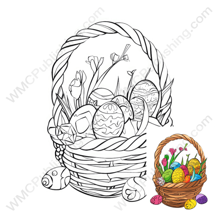 Easter Basket Coloring Page