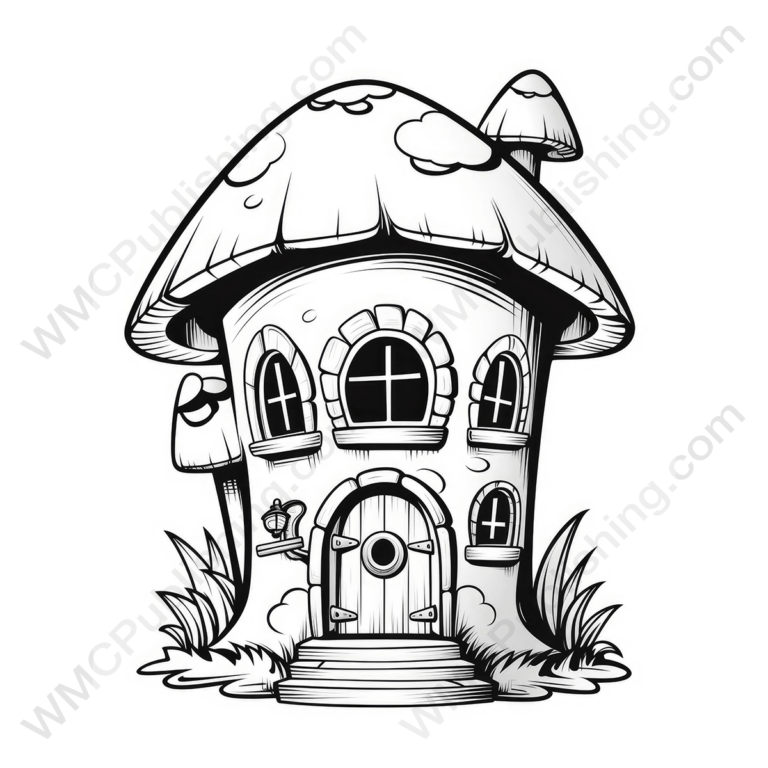 Fairy House Coloring Page