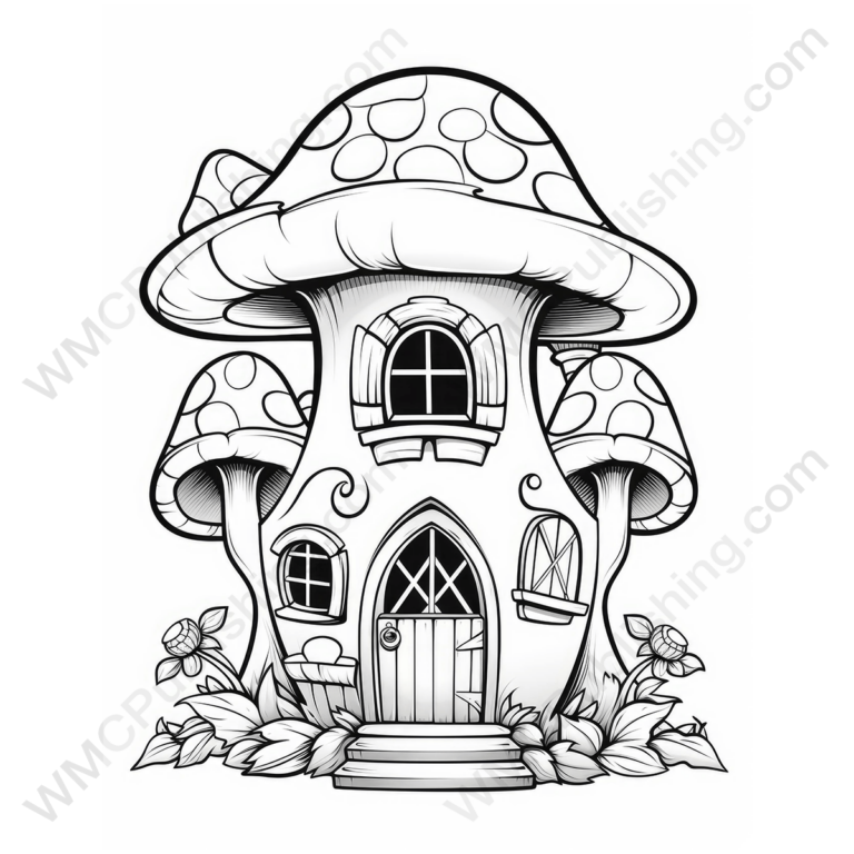 Fairy House Coloring Page