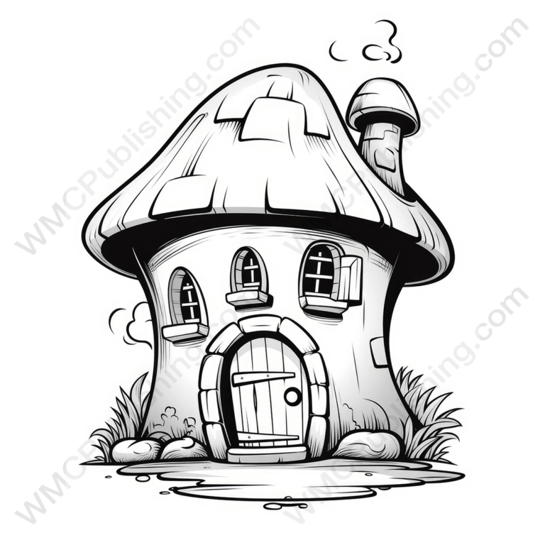 Fairy House Coloring Page