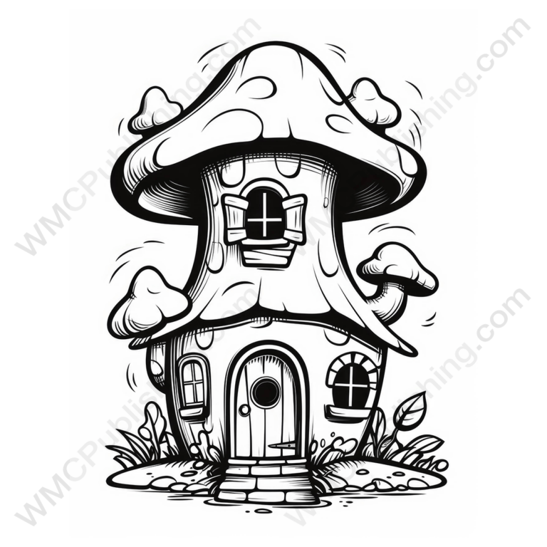 Fairytale Mushroom House Set 4