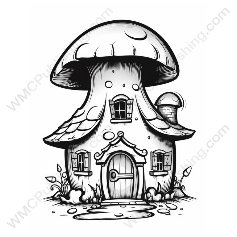 Fairytale Mushroom House Set 4