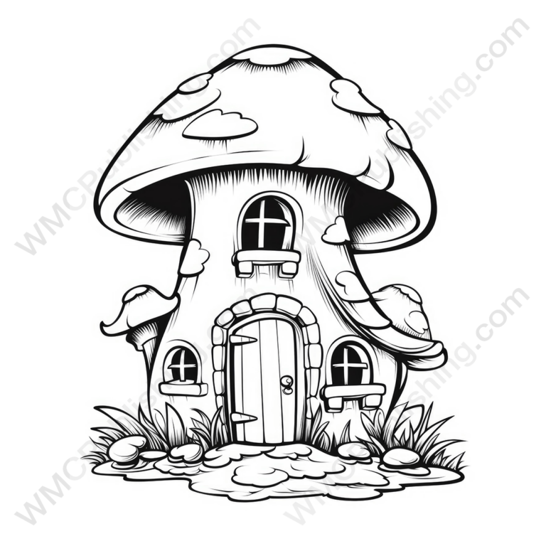 Fairytale Mushroom House Set 4