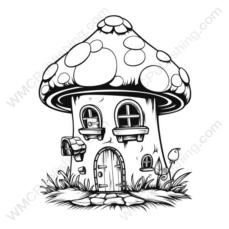 Fairytale Mushroom House Set 4