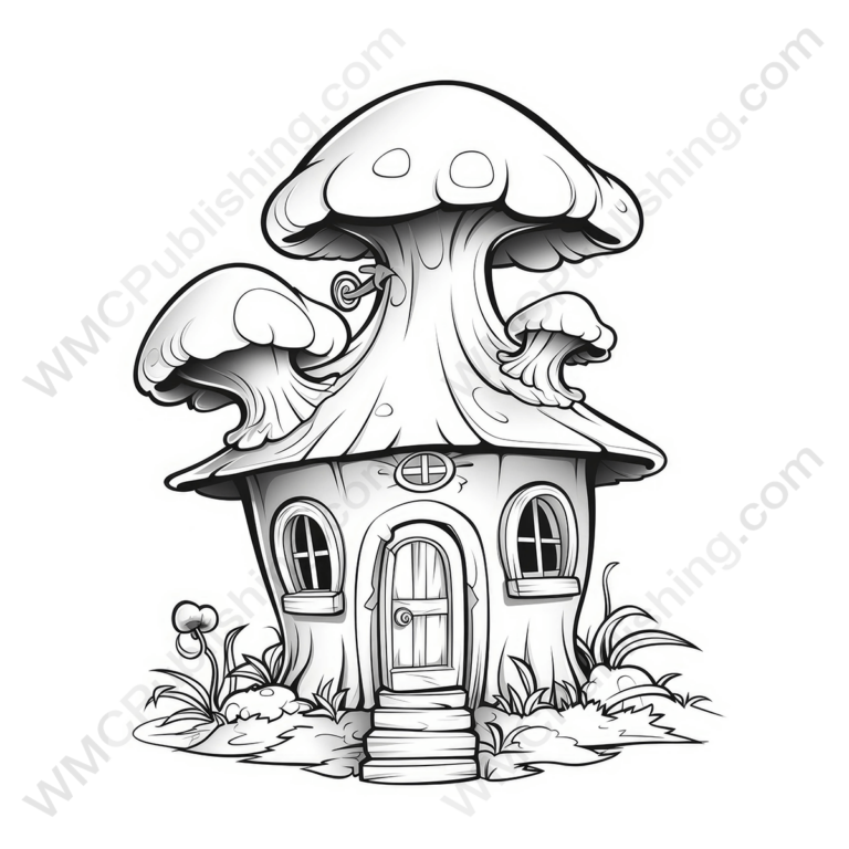 Fairytale Mushroom House Set 4