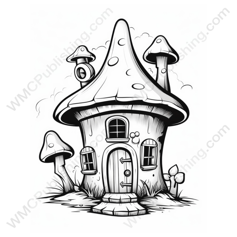 Fairytale Mushroom House Set 4