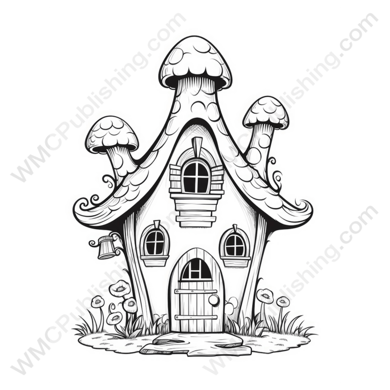 Fairytale Mushroom House Set 4