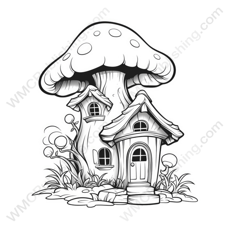 Fairytale Mushroom House Set 4