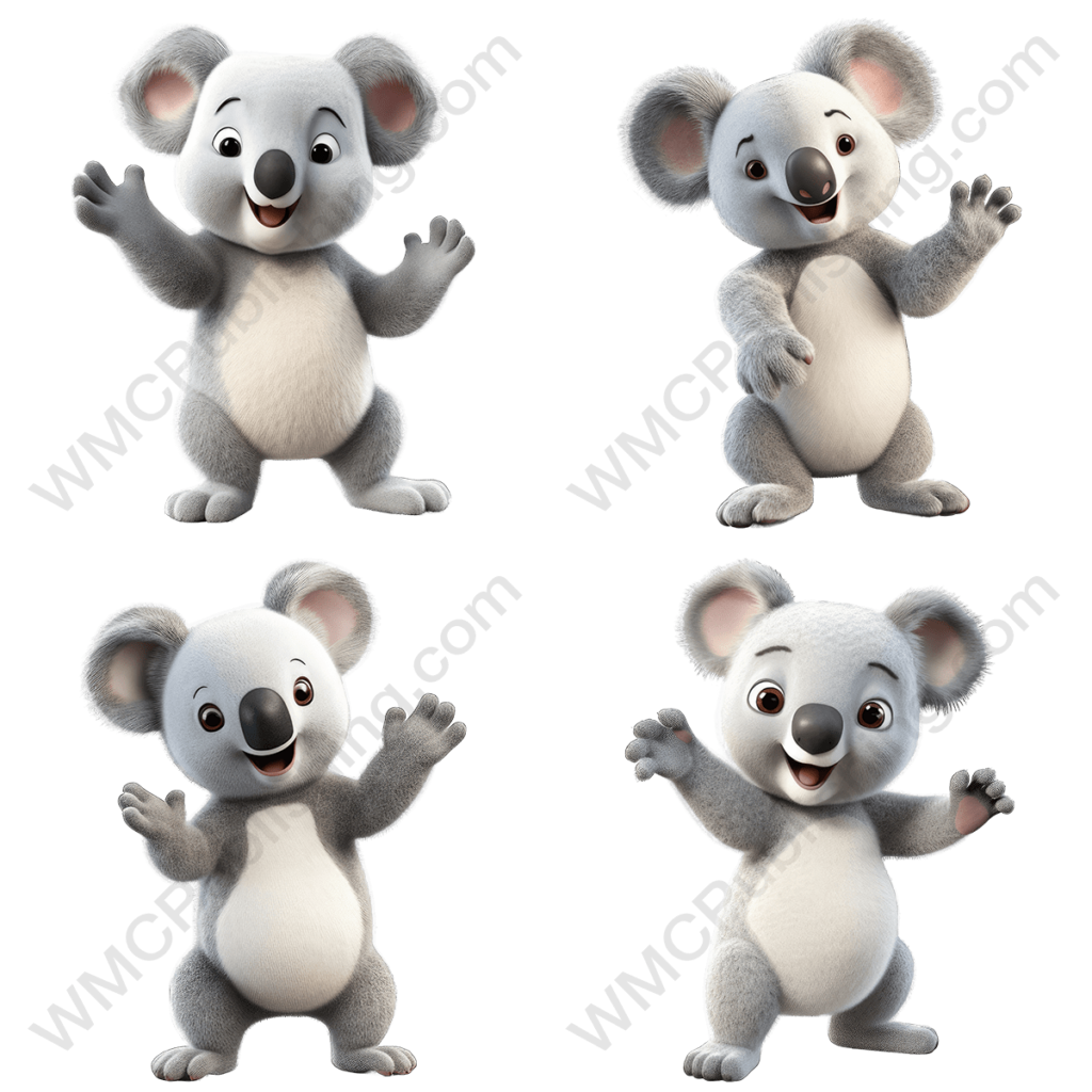 Happy Koala Character Set