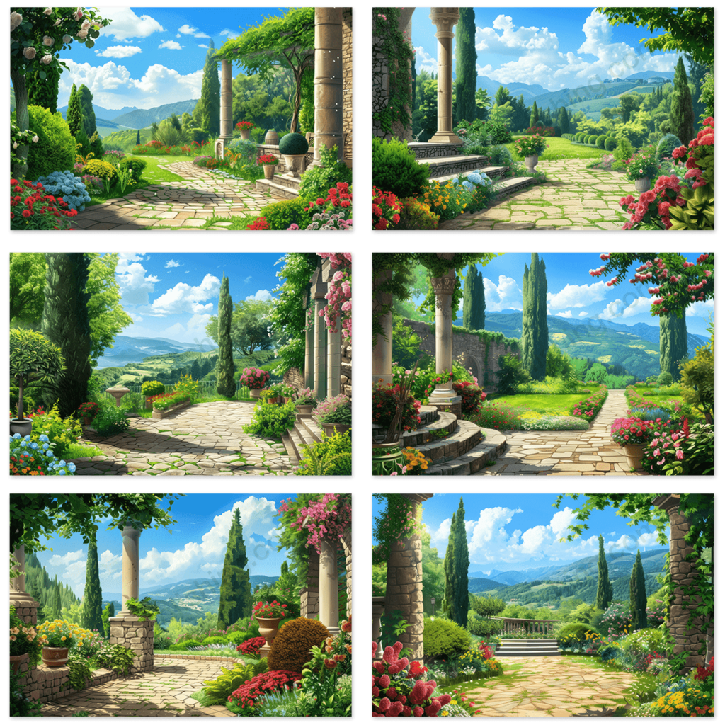 Italian Garden Background